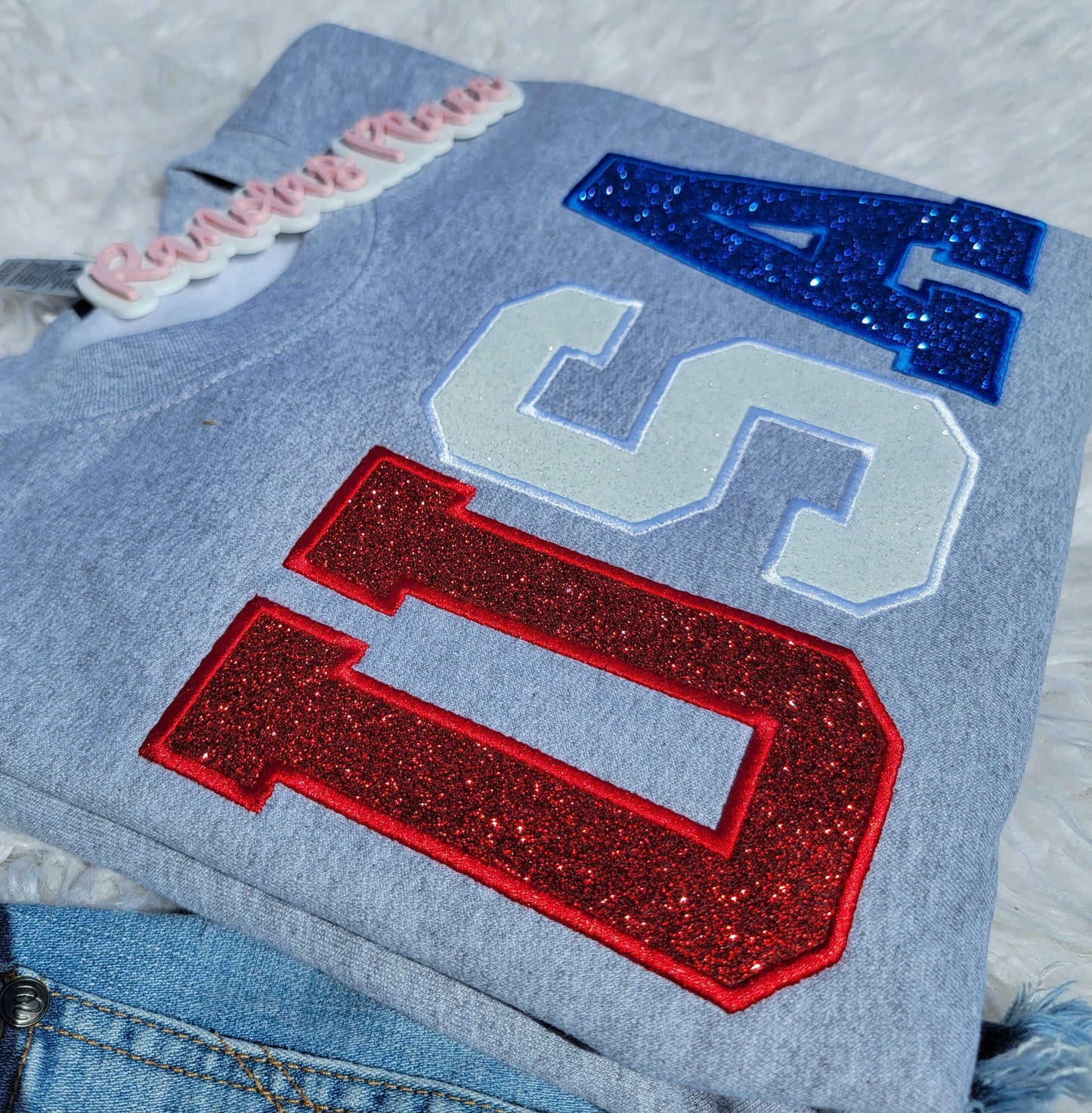 USA Sparkle Crewneck