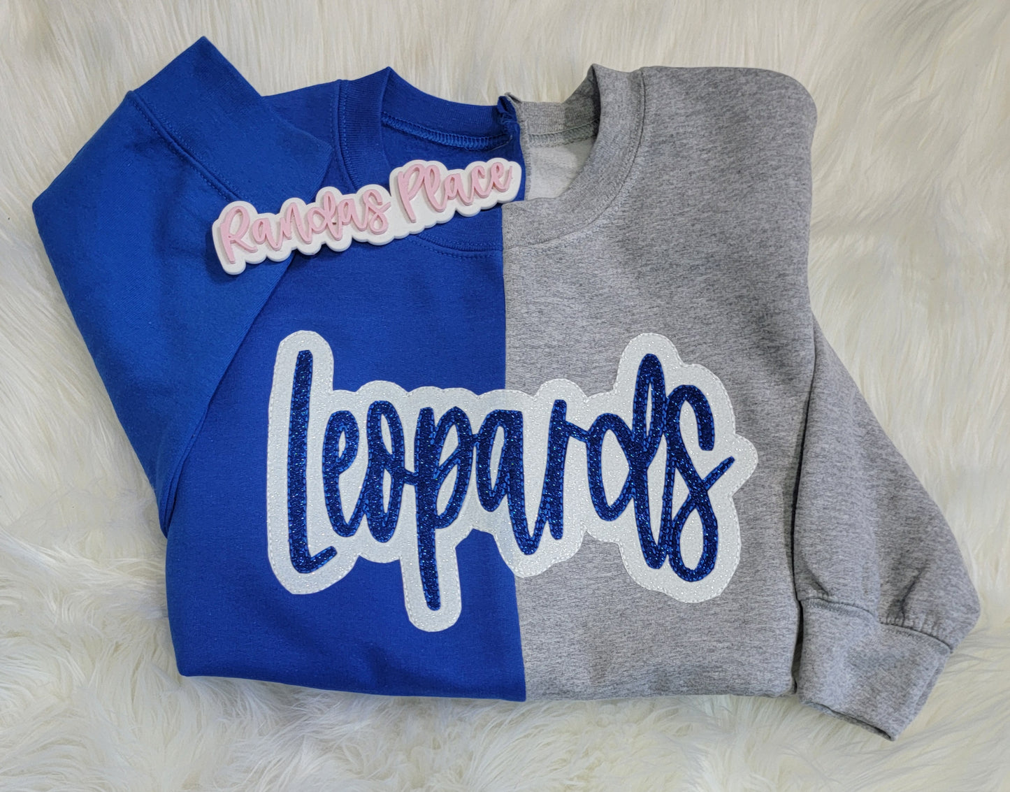 Leopards Split Sparkle Crewneck