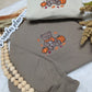 Fall Bear Embroidered Sweatshirt