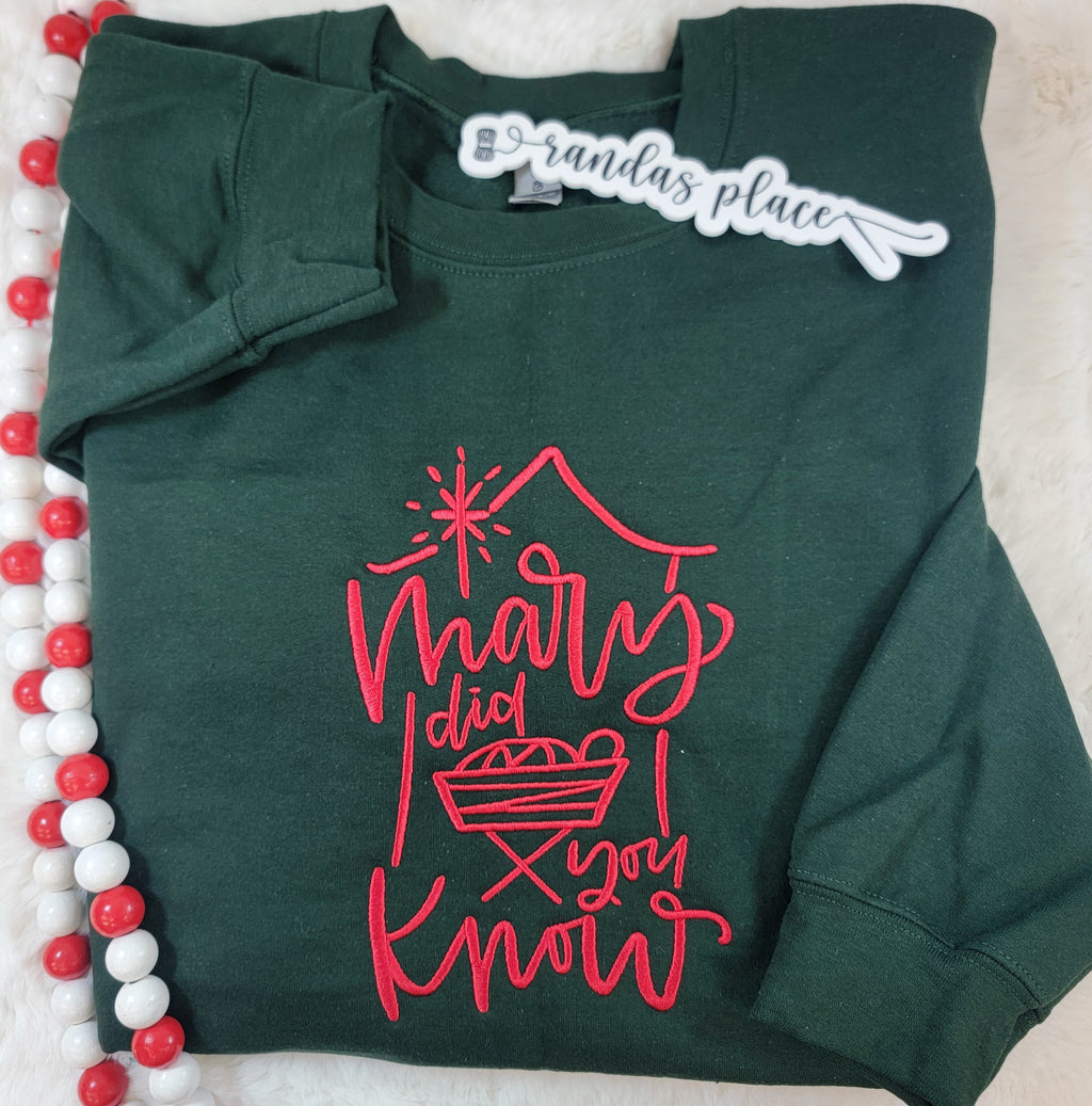 Mary Did You Know Christmas Crewneck