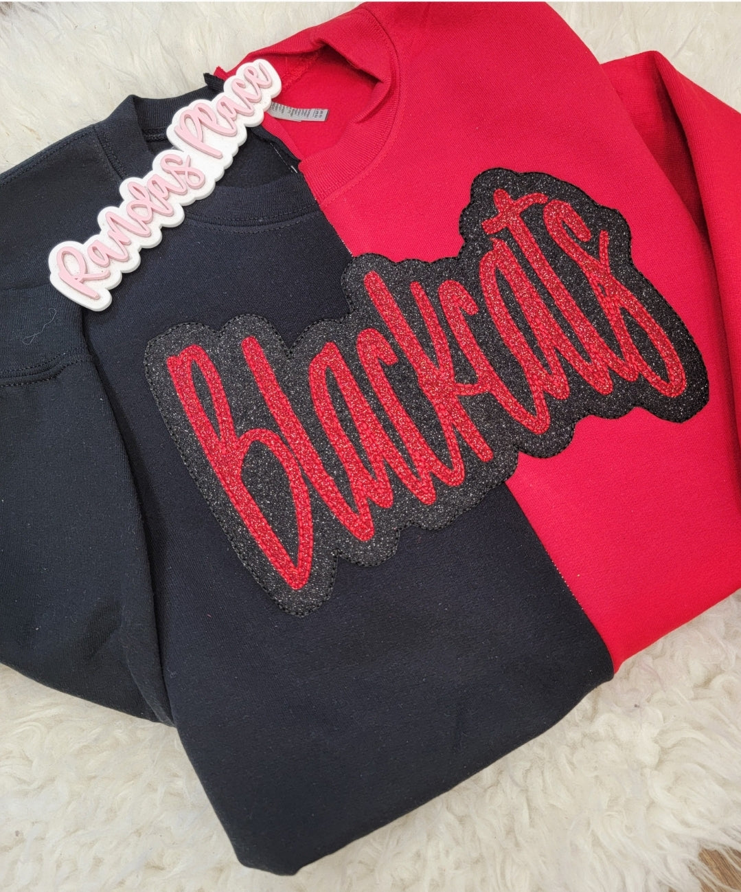 Blackcats Split Sparkle Crewneck