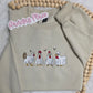 Funny Farm Halloween Chicken Ghost Crewneck