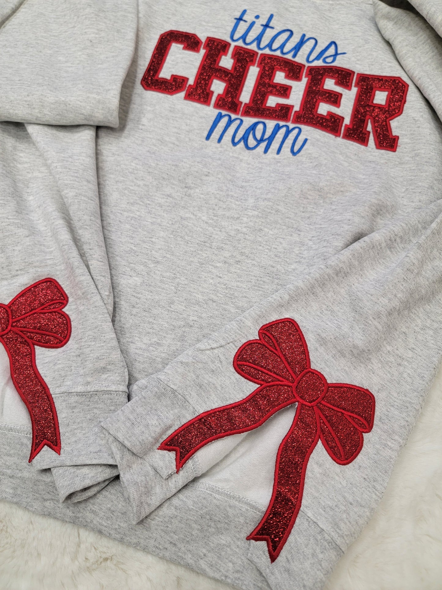 Titans Cheer Mom Sparkle Crewneck