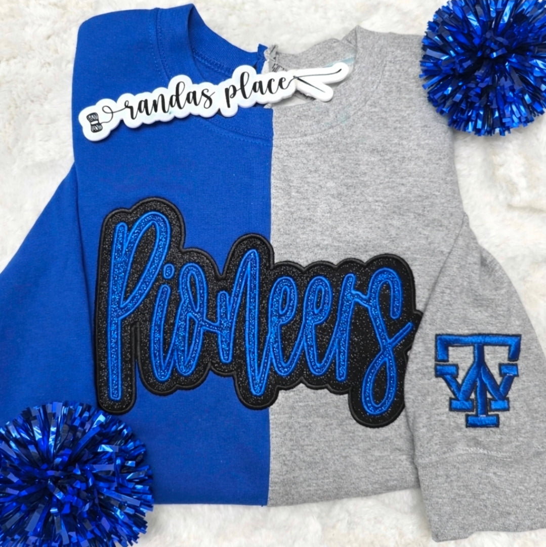 Thomas Walker Split Sparkle Crewneck