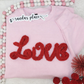 LOVE Chenille Yarn Valentine Crewneck