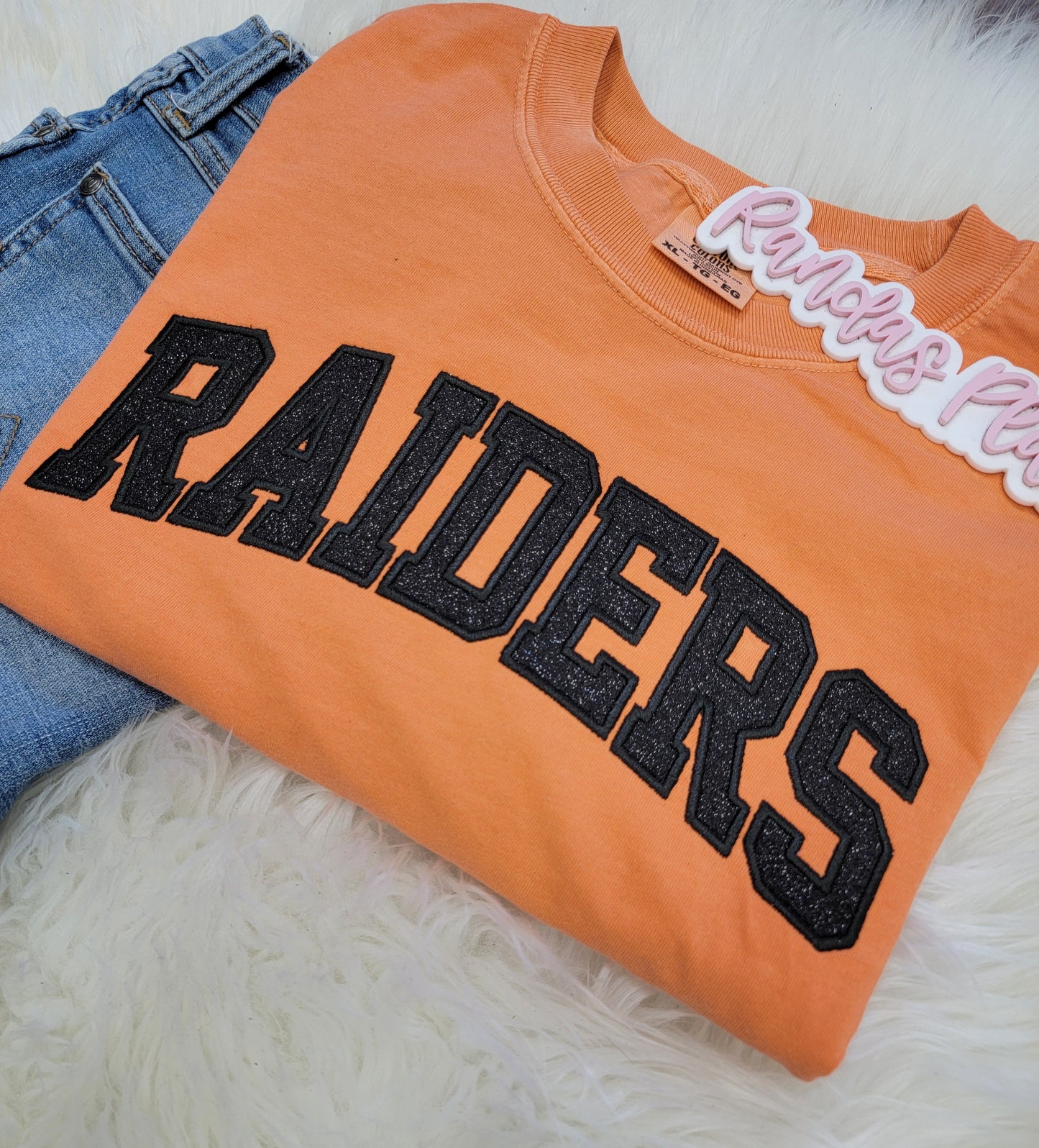 Raiders Sparkle Comfort Color Tee