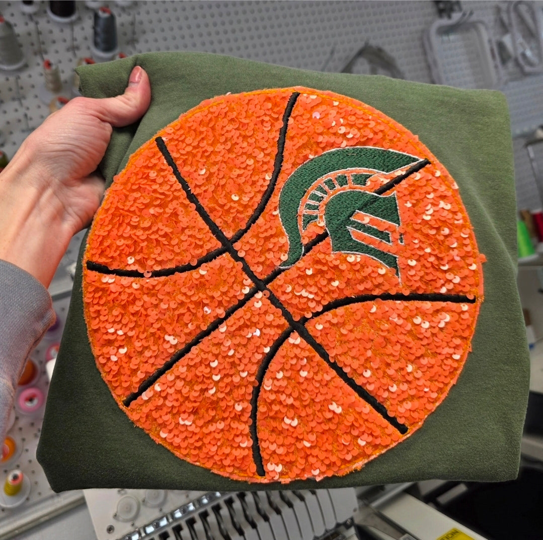 Eastside Spartans Basketball Sequence Tee/Sweatshirt