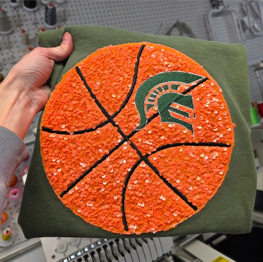 Eastside Spartans Basketball Sequence Tee/Sweatshirt