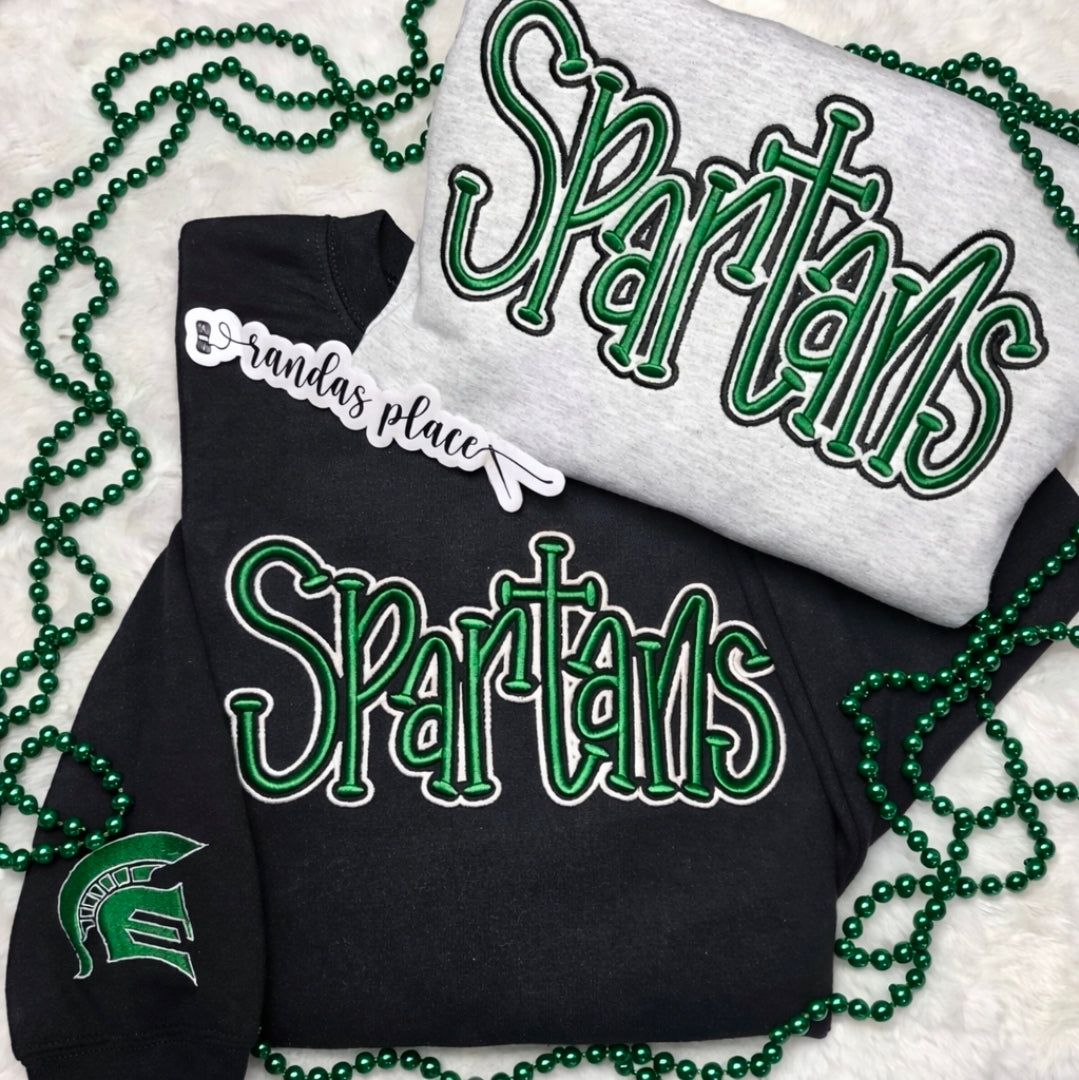 Spartans Puff Sweatshirt/Tee