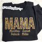 Leopard MAMA Personalized Embroidered Sweatshirt