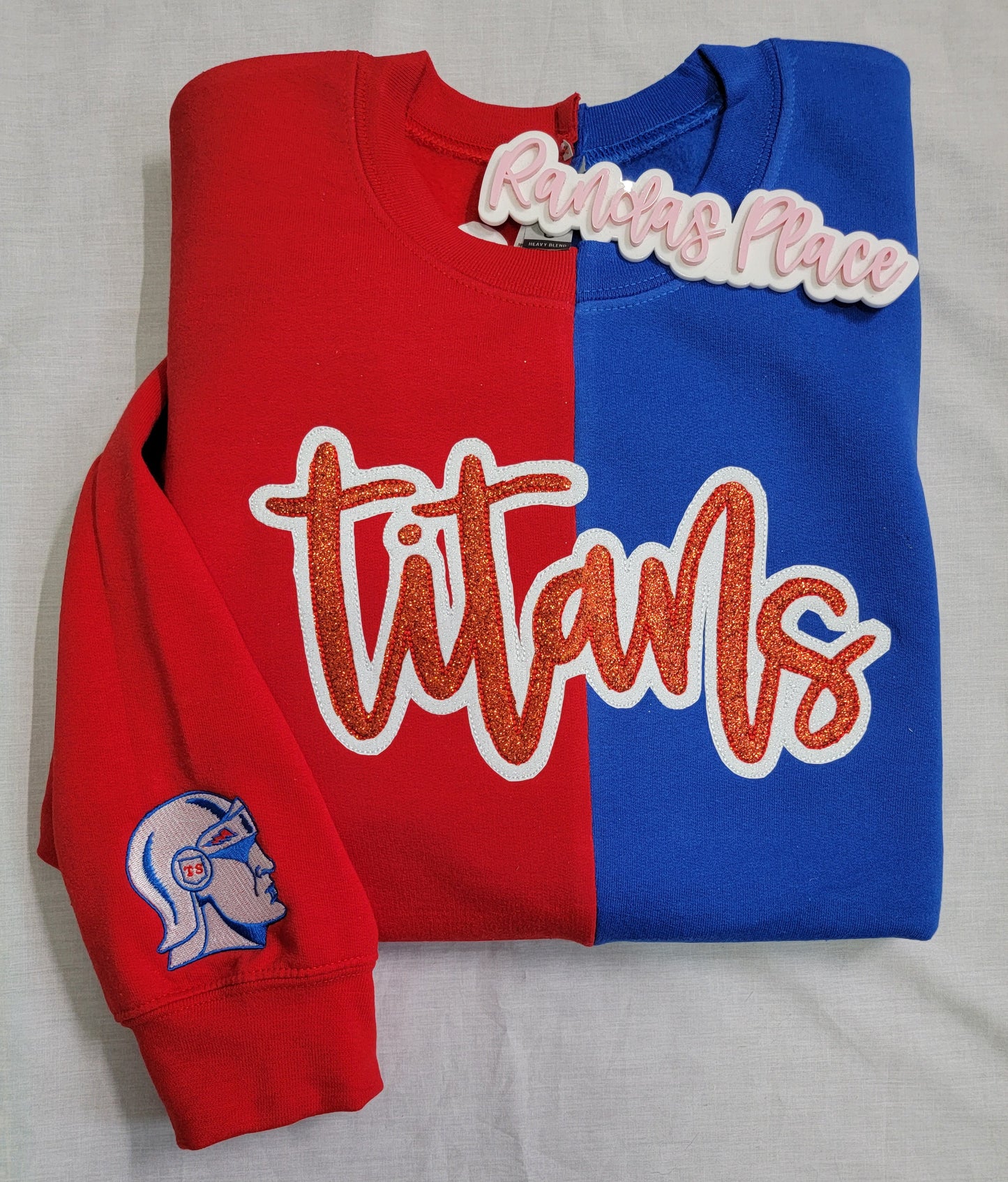 Titans Split Sparkle Crewneck