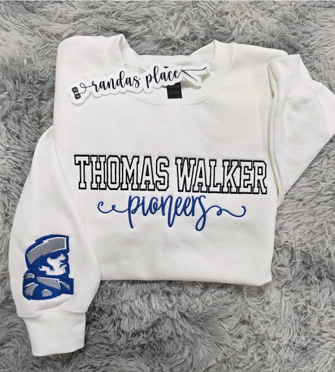Thomas Walker Pioneers Varsity & Script Crewneck