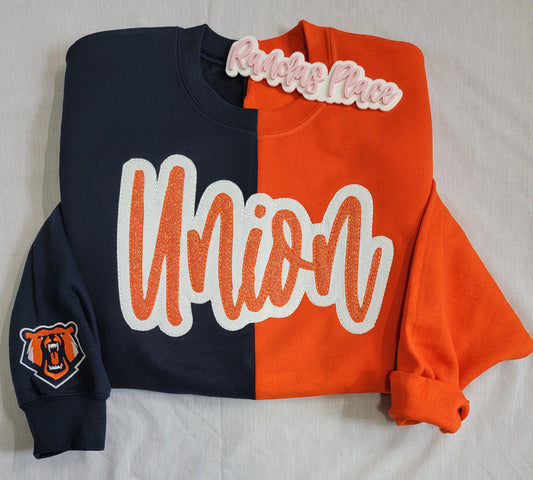 Union Split Sparkle Crewneck