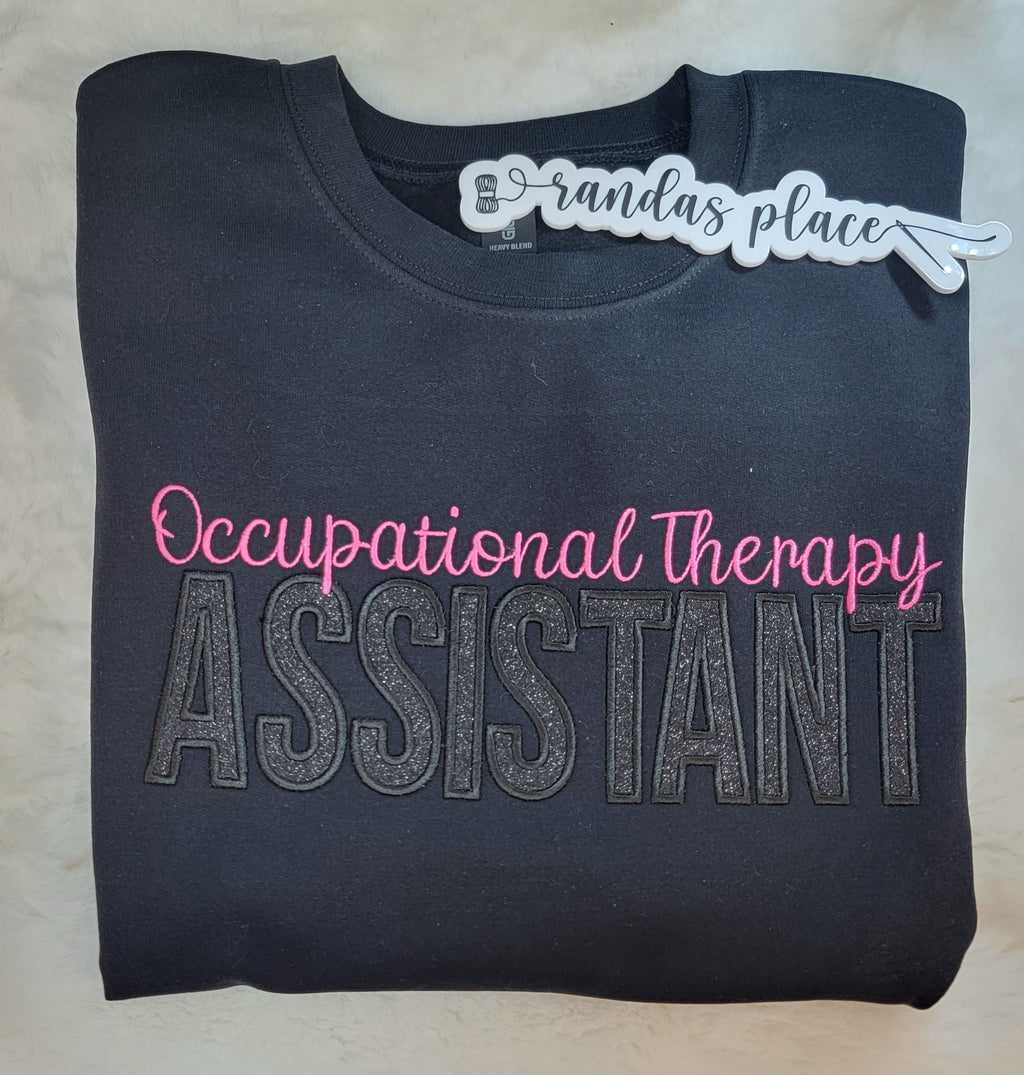 Occupational Therapy Assistant Sparkle Crewneck