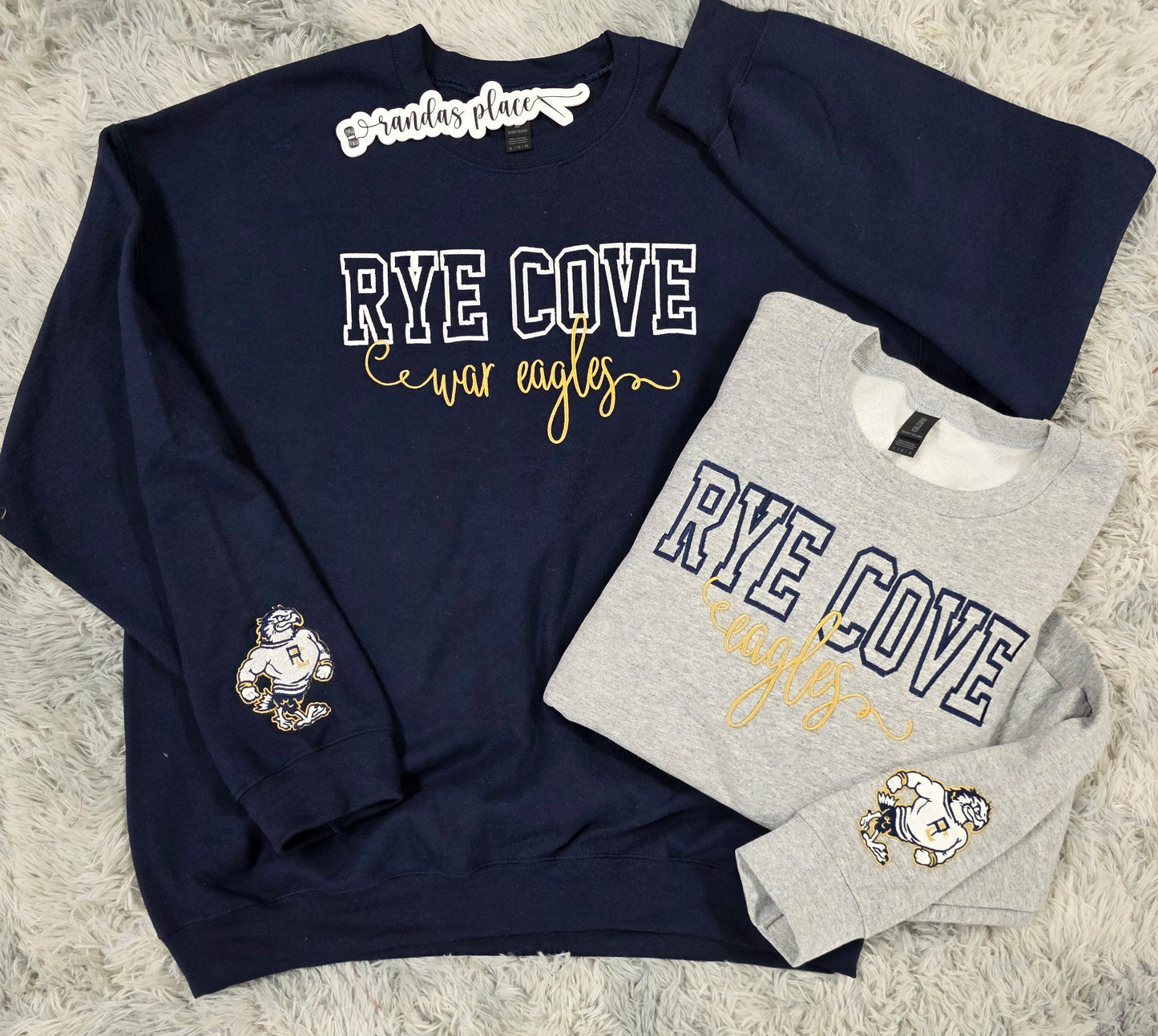 Rye Cove War Eagles Varsity & Script Crewneck