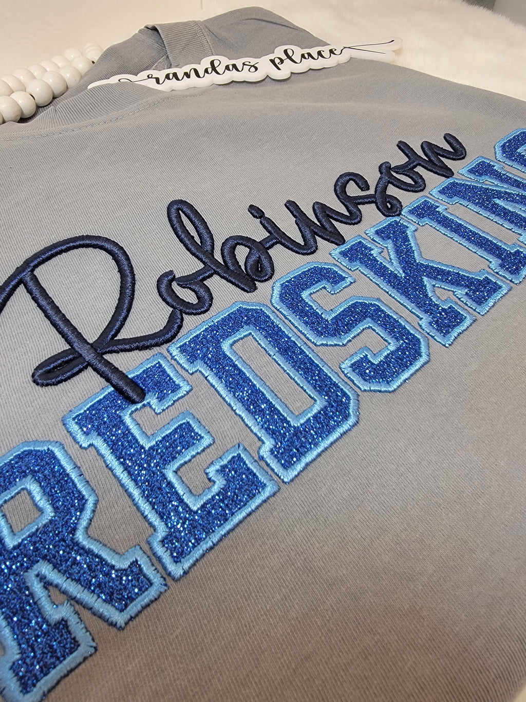 Robinson Redskins Sparkle Puff Tee