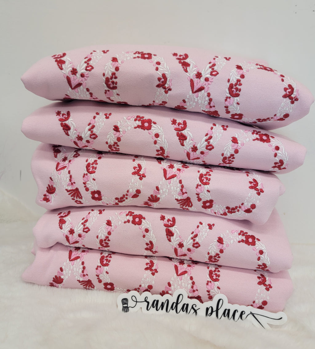 XOXO Floral Bow Crewneck