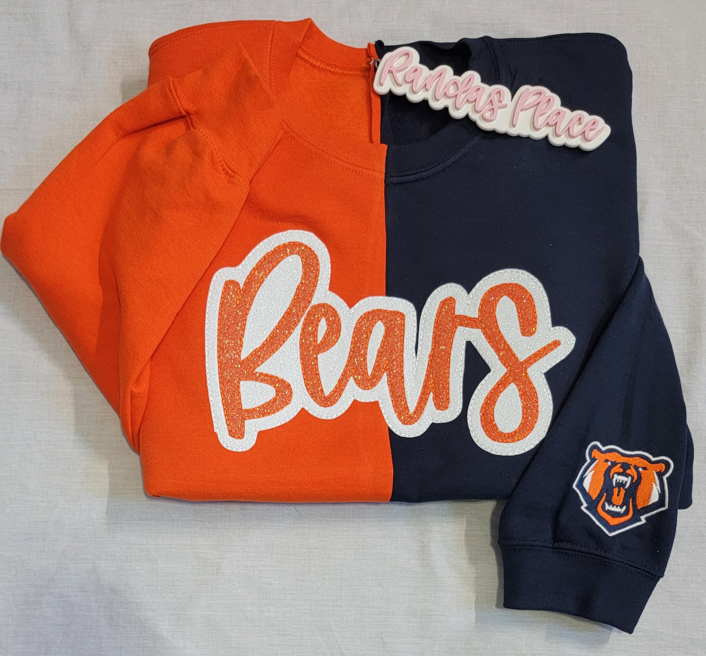 Bears Split Sparkle Crewneck