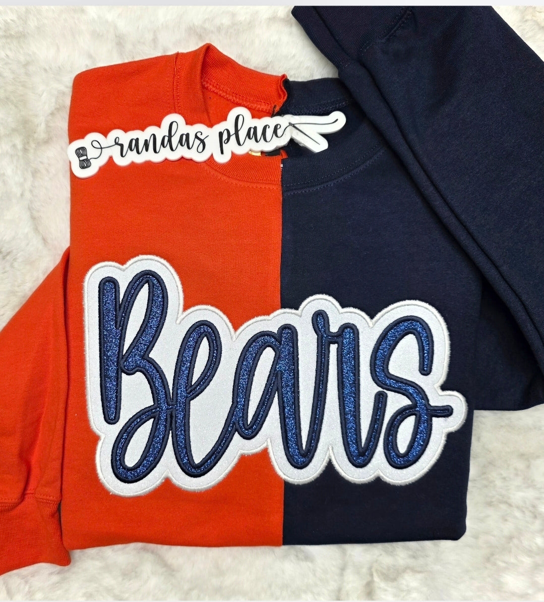Bears Split Sparkle Crewneck