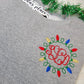 Christmas Lights Monogram Crewneck