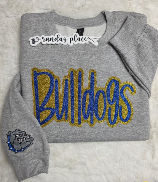 Bulldogs Sparkle Crewneck