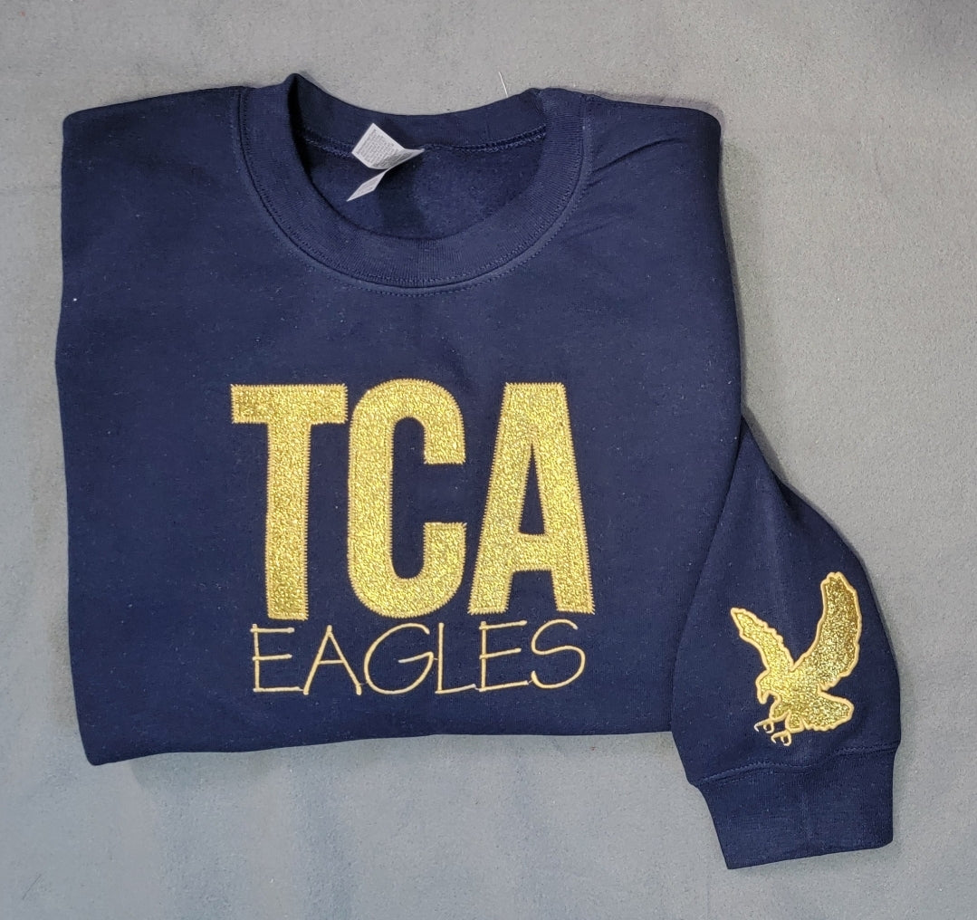 TCA Eagles Sparkle Crewneck