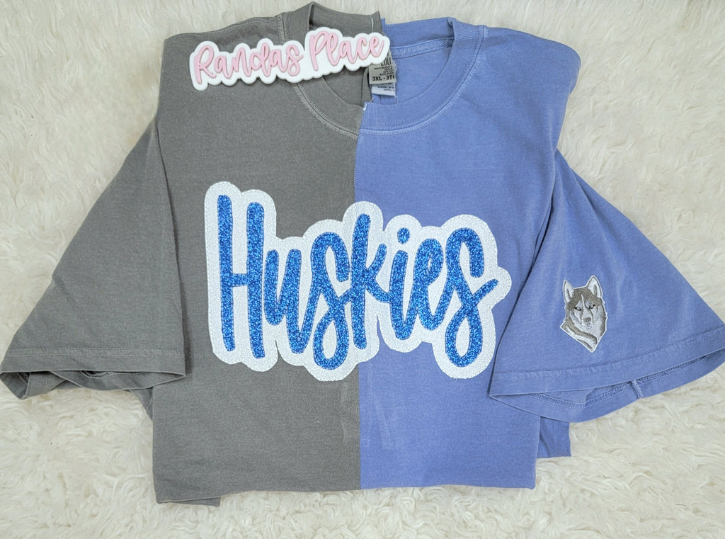 Huskies Split Sparkle Tee