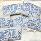 Devils Bow Light Blue Applique Crewneck