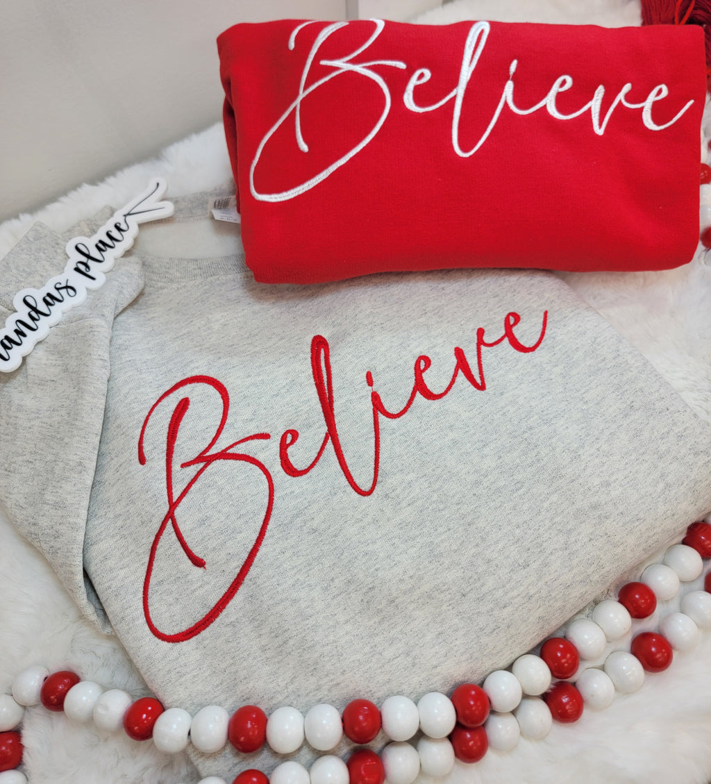 Believe Christmas Crewneck