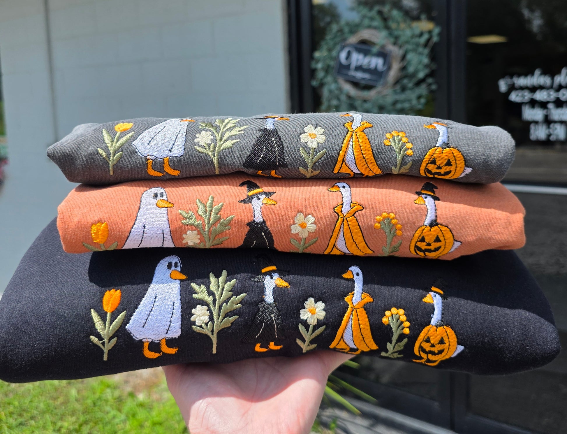 Spooky Goose Goose Halloween Tee/Sweatshirt