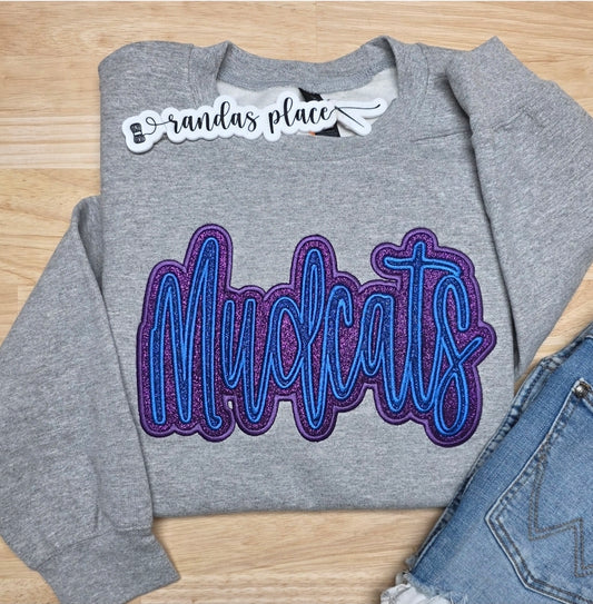 Clinch River Mudcats Sparkle Crewneck