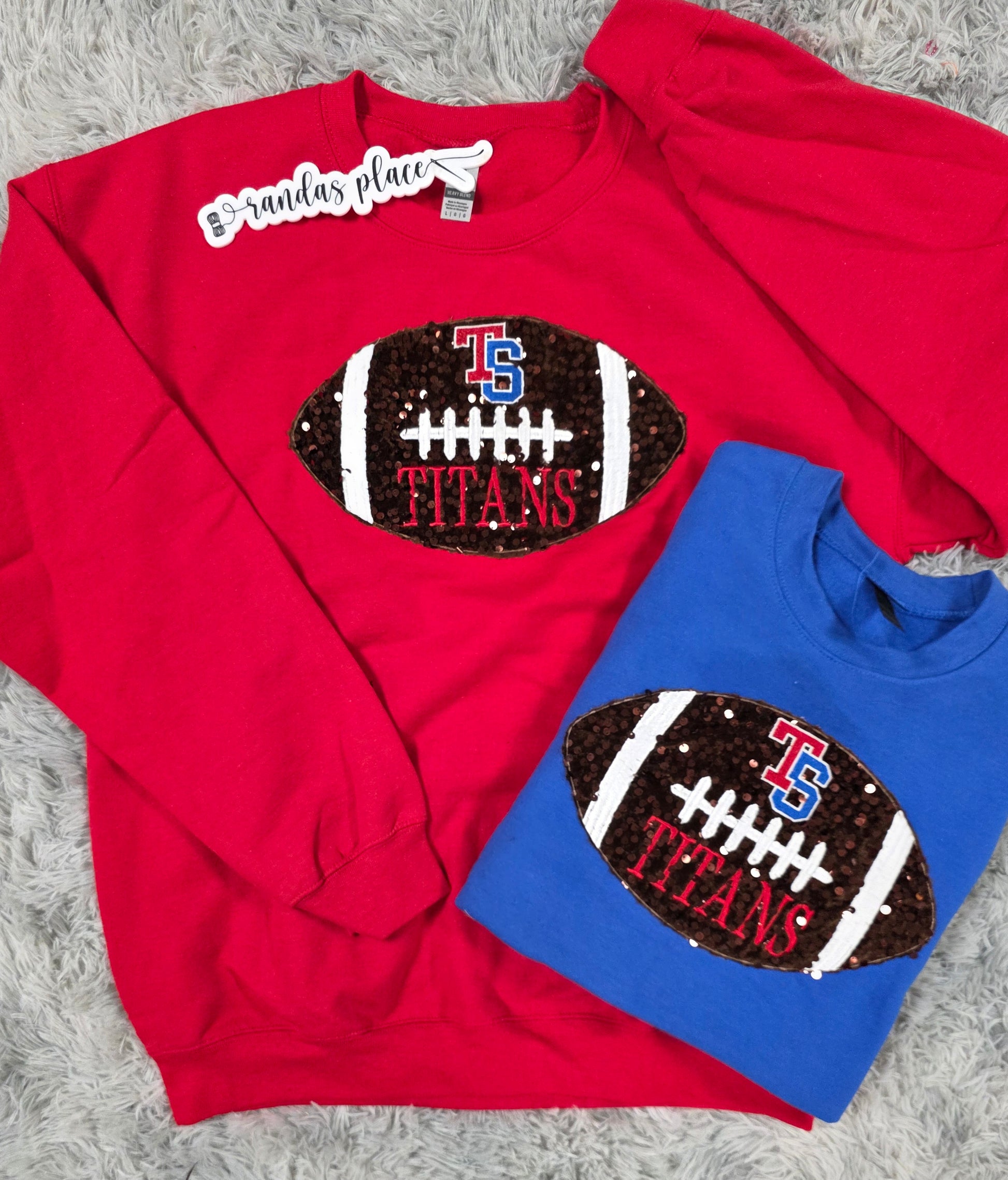 Twin Springs Titans Football Sequence Tee/Sweatshirt