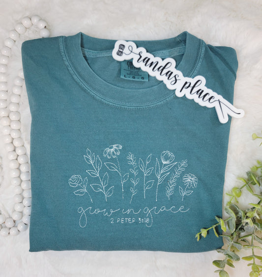 Grow in Grace Inspirational Tee