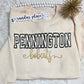 Pennington Bobcats Varsity & Script Crewneck