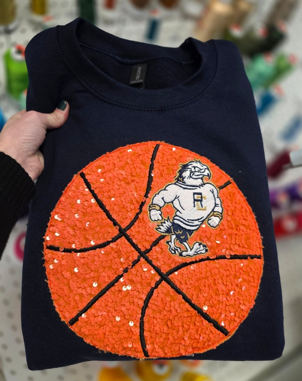 Rye Cove War Eagles Sequence Basketball Crewneck