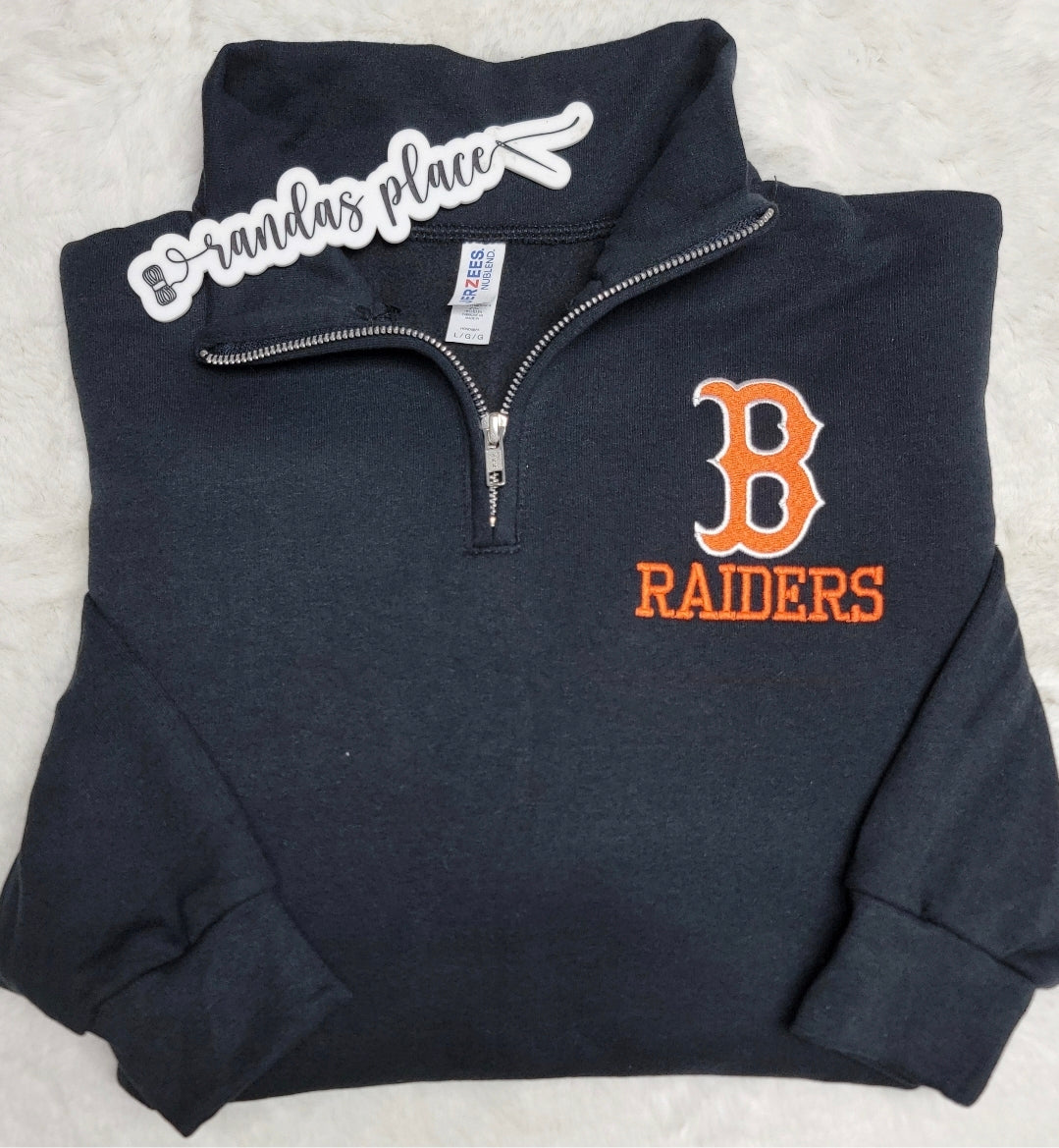 John I Burton Raiders Quarter Zip