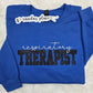 Royal Blue Respiratory Therapist Sparkle Crewneck