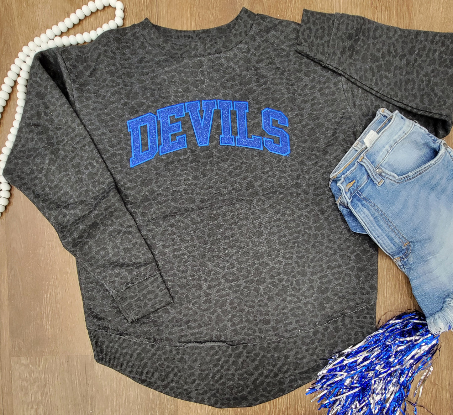 Devils Leopard Ladies Crewneck