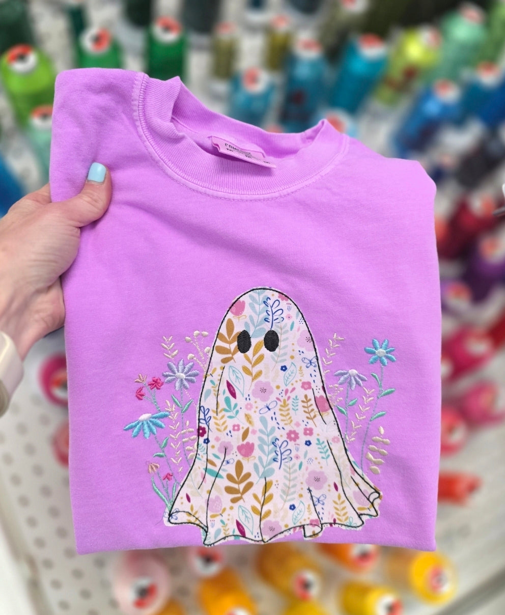 Ghost Flowers Halloween Tee/Sweatshirt