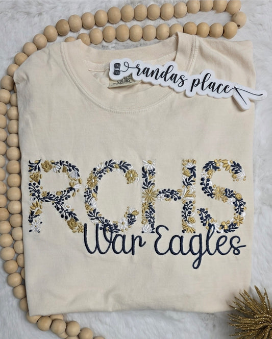 RCHS War Eagles Floral Tee