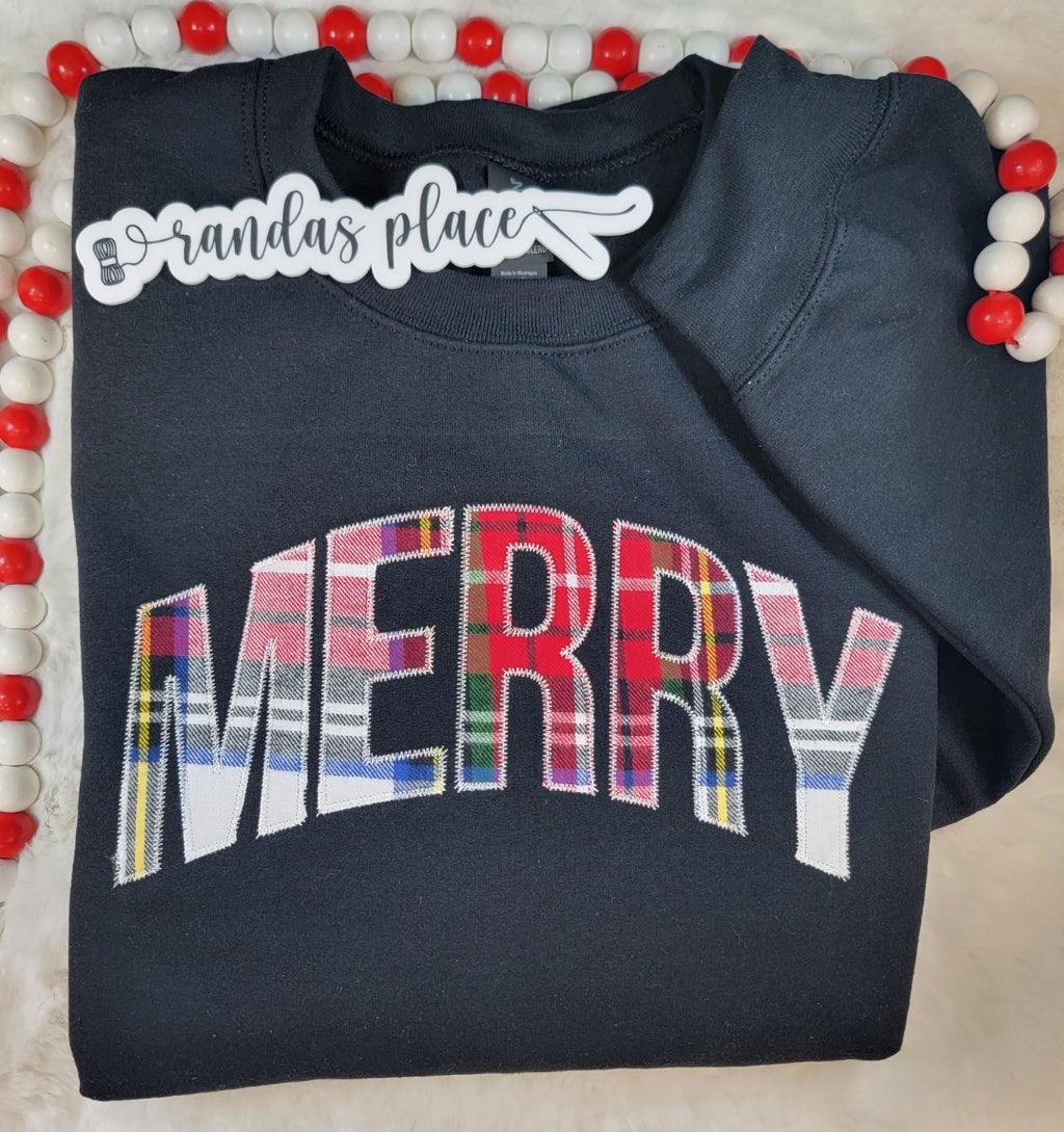 Merry Plaid Crewneck