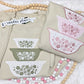 Floral Vintage Bowl Embroidered  Floral Crewneck