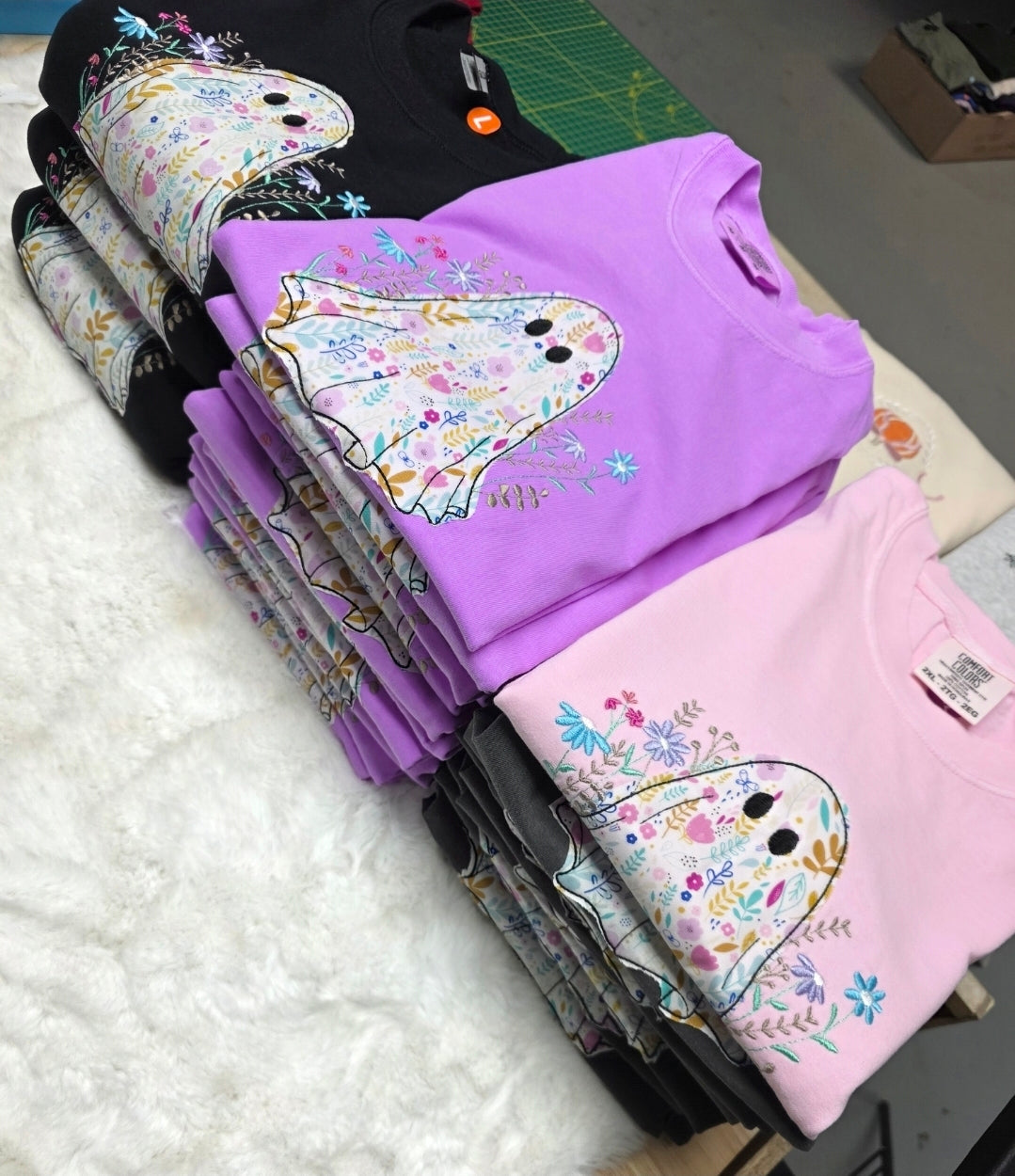 Ghost Flowers Halloween Tee/Sweatshirt