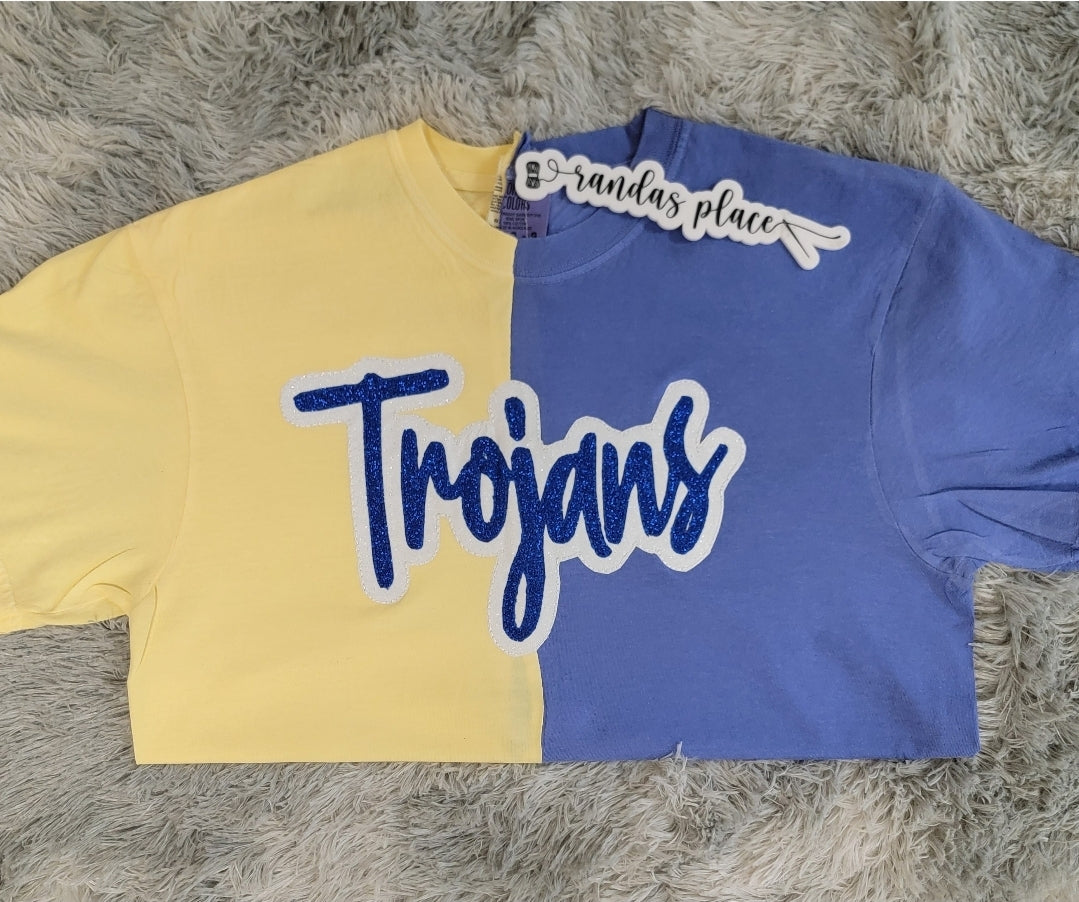 Trojans Split Sparkle Tee
