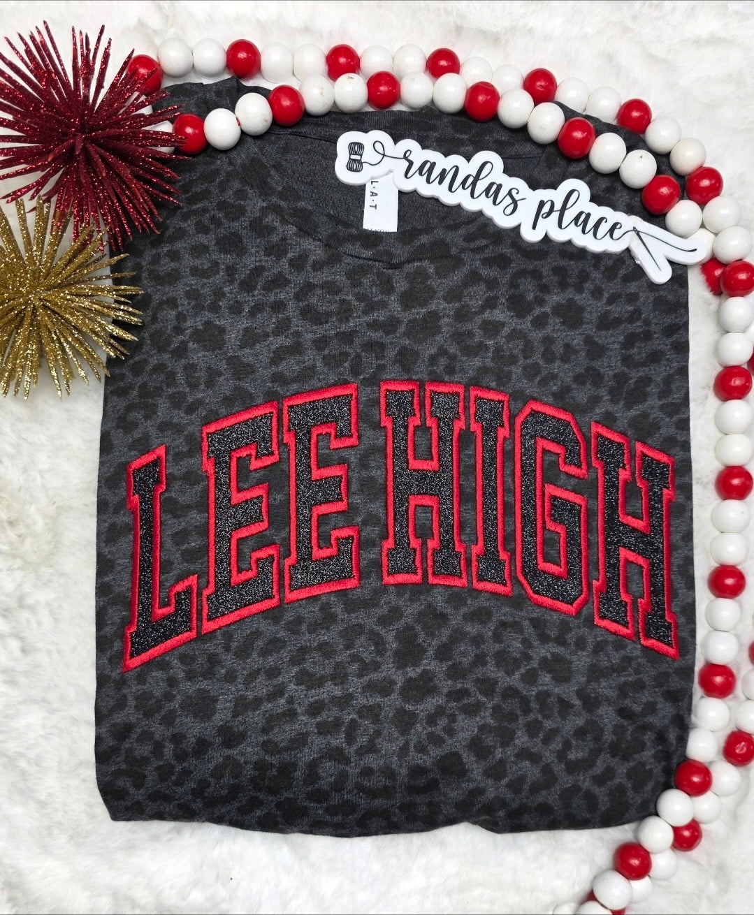 Lee High Sparkle Leopard Tee