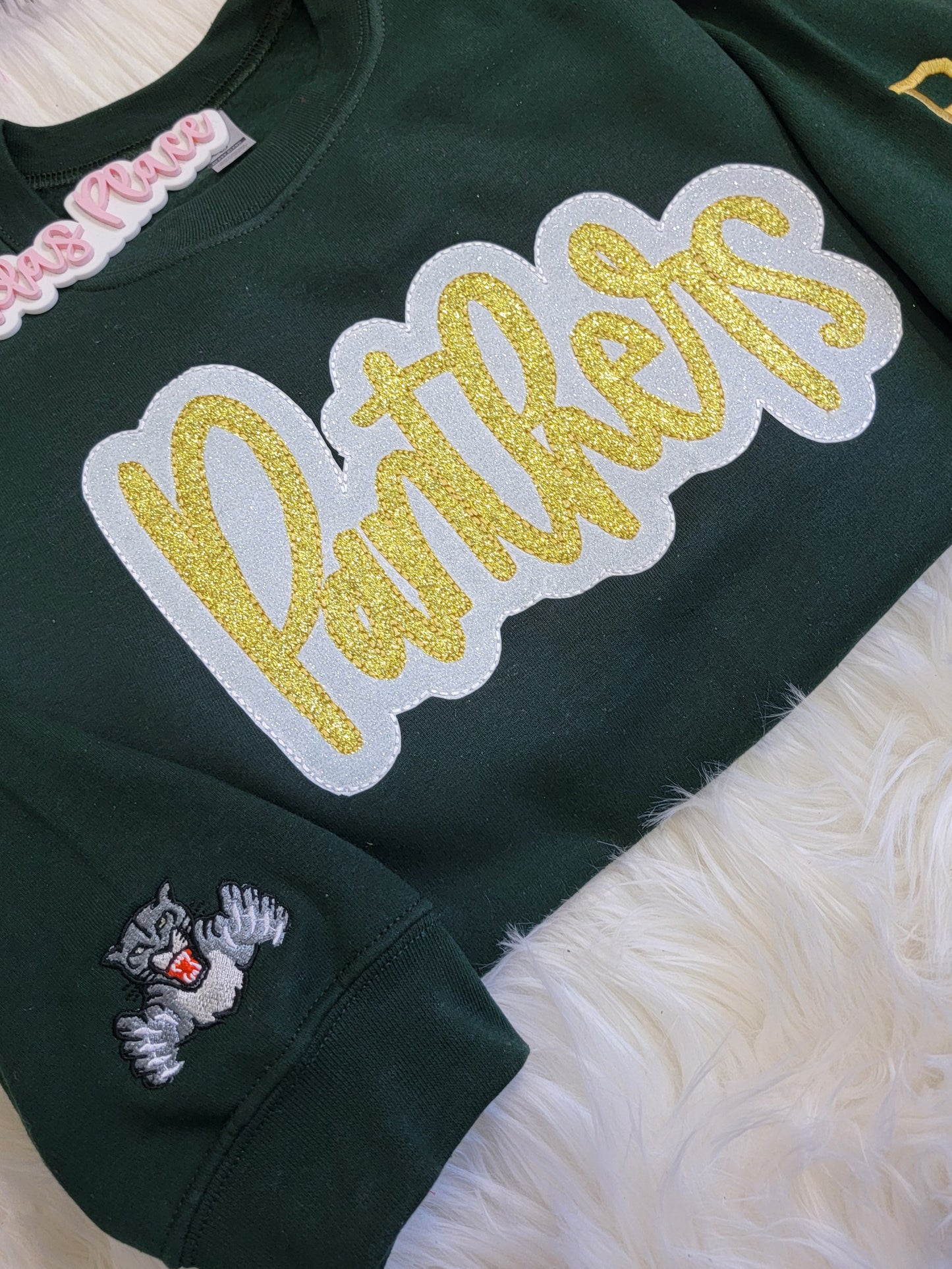 Bruton High Panthers Sparkle Crewneck