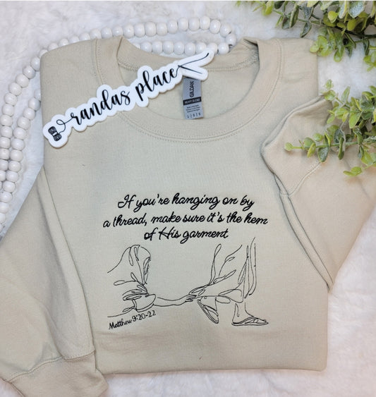 Hanging By A Thread Crewneck