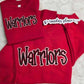 Warriors Embroidered Puff Tee/Sweatshirt