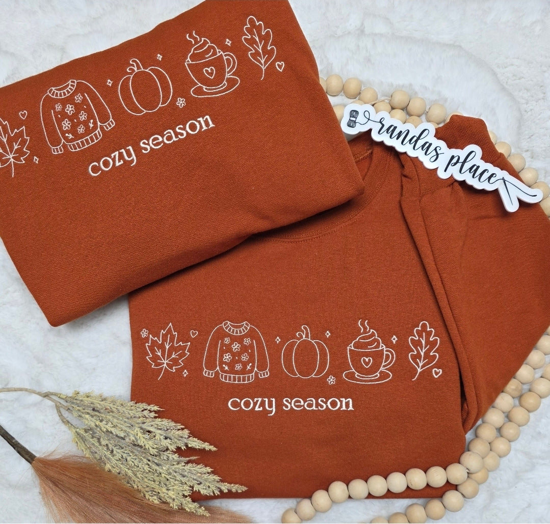 Cozy Season Fall Crewneck Sweatshirt
