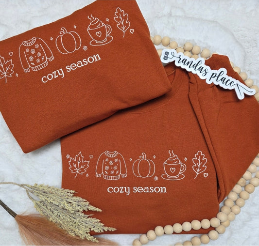 Cozy Season Fall Crewneck Sweatshirt